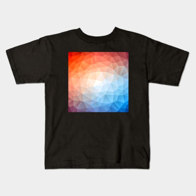 3D Triangle Illusion Art Kids T-Shirt by Art by Ergate